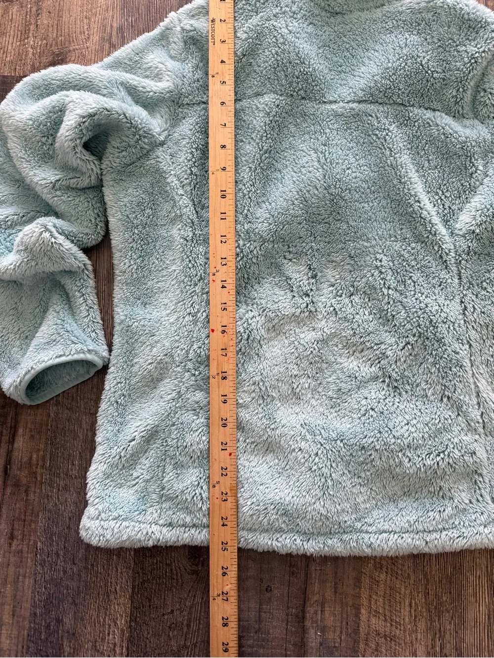 Columbia Light Mint Green Sherpa Fireside II Full Zip Sherpa Fleece Jacket SZ L - Picture 11 of 12